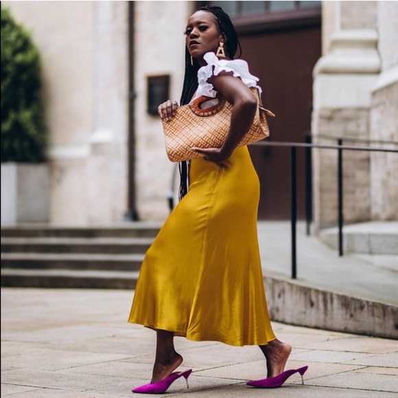 Zara satin effect skirt - Picture 2 of 6